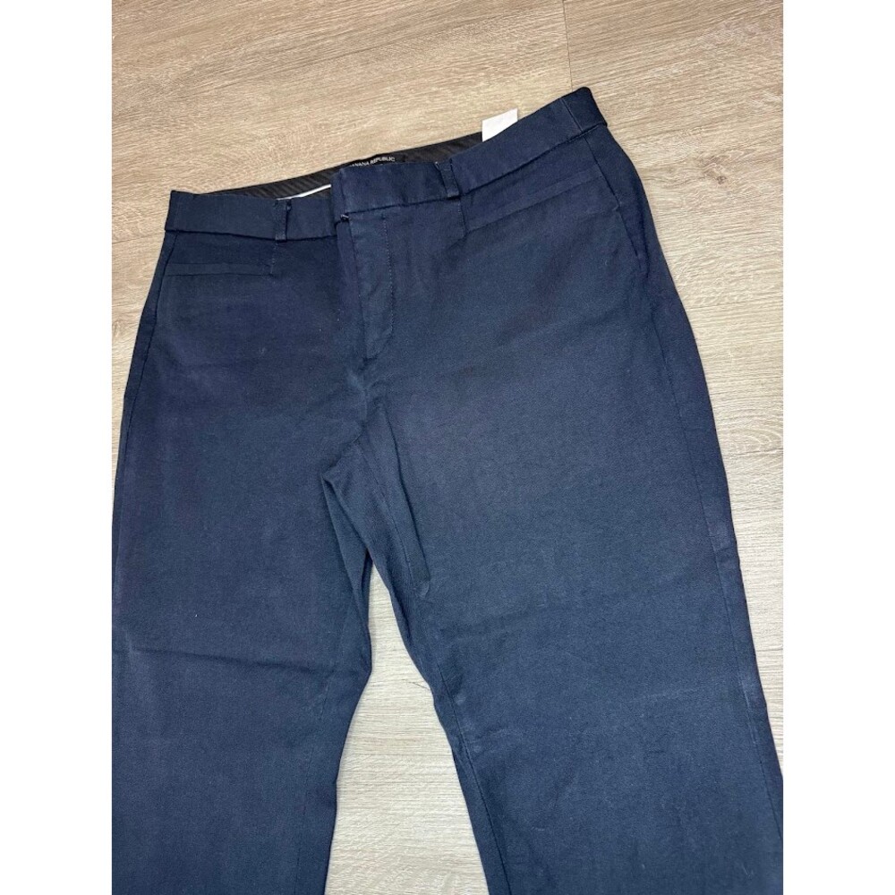 Banana Republic Sloan Curvy Fit Navy Ankle Pants Size 10 Tailored Work Career - Picture 3 of 8